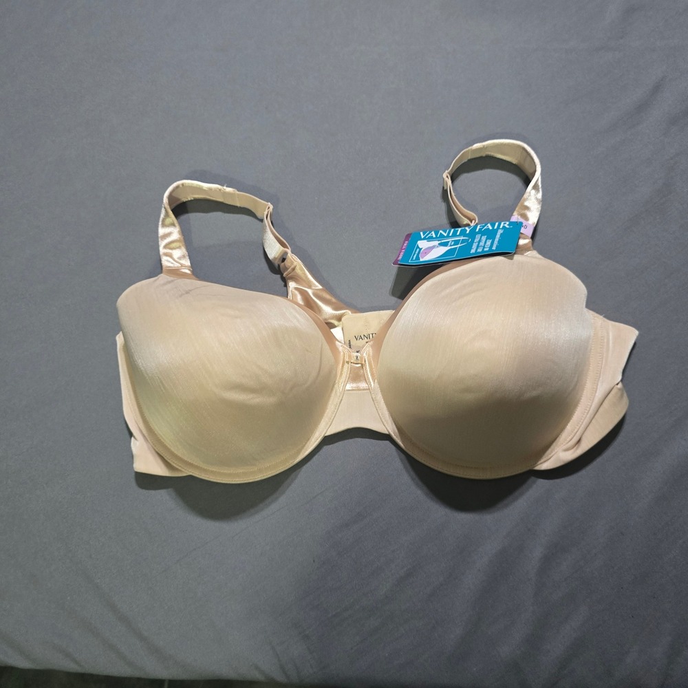 Vanity Fair Illumination Bra Women 44D Rose Beige Zoned In Support 76338